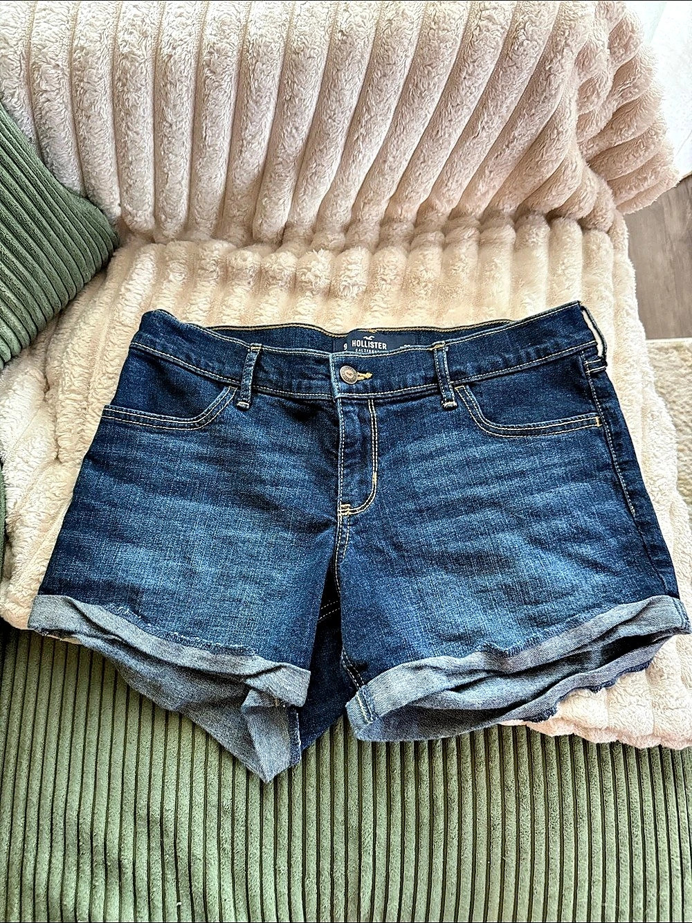 Hollister Denim Jean Shorts in Blue